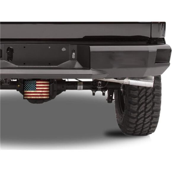 Tactical USA American Flag Trailer Hitch Cover Plug US Patriotic Vintage Rustic - Picture 3 of 5